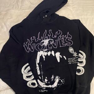 Black Wolves Graphic Hoodie
